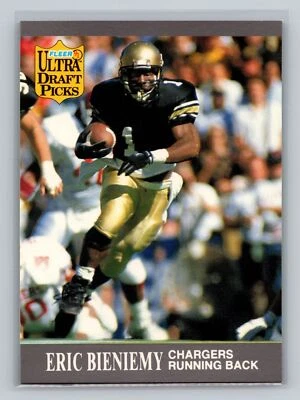 Eric Bieniemy #280b 1991 Ultra San Diego Chargers RC - Image 1 of 2