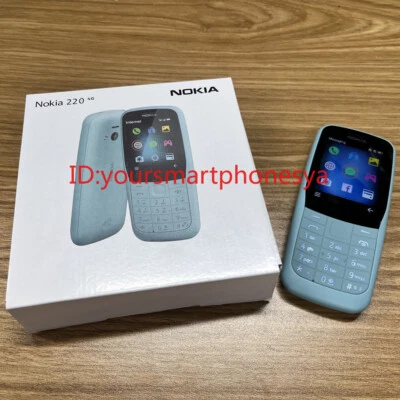 Nokia 220 4G Dual SIM LTE 24MB ROM 16MB RAM GSM Unlocked FM radio Cell Phone - Image 1 of 4