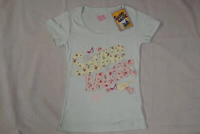 THE SOUND OF MUSIC FLOWERS LOGO LADIES SKINNY T SHIRT NEW OFFICIAL MUSICAL RARE - Image 1 of 4