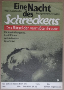 (D10) DDR-Kinoplakat EINE NACHT DES SCHRECKENS - Picture 1 of 1