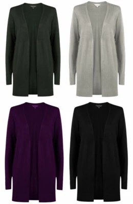 Dorothy Perkins Longline Cardigan Ladies Long Open Soft Knit Cardi RRP £24 346