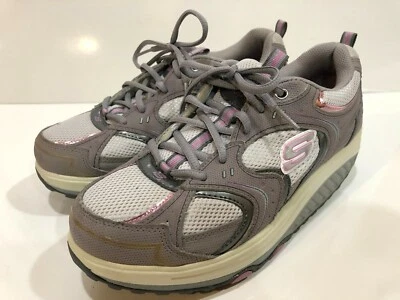 斯凯奇 Shape Ups 女式健身步行调理运动鞋 10 M 码 — 第 1/4 张图片