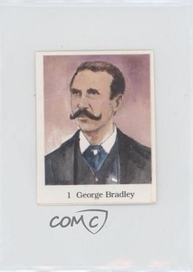 1990 The Official Hall of Fame Sticker Book Records Stickers George Bradley #1