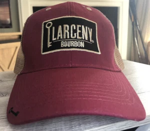 LARCENY BOURBON Kappe / Mütze rot / beige verstellbar - Baumwollmischung - Bild 1 von 7