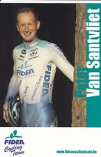 CYCLING cycling card PETER VAN SANTVLIET team FIDEA cycling cyclo cross