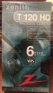 1999 Xenith T-120 HQ Blank Recordable VHS Tape! New, Sealed, Video, 6 Hour - Picture 1 of 2
