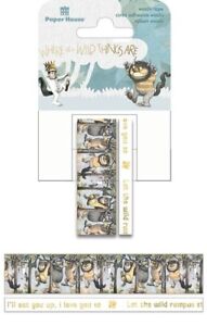 Paper House Washi Tape set~WHERE THE WILD THINGS ARE~Quick Ship!! SO Cute!