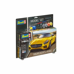 Revell Model Set Mercedes AMG GT Modellbausatz mit Farben & Kleber 93 T. 67028 - Bild 1 von 3