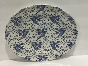 "Plato para servir Grindley Royal Tudor Bouquet Inglaterra azul floral 12""" - Imagen 1 de 8