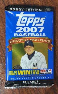 2007 Topps Updates and Highlights Baseball: 10 card Hobby pack: - Image 1 of 4