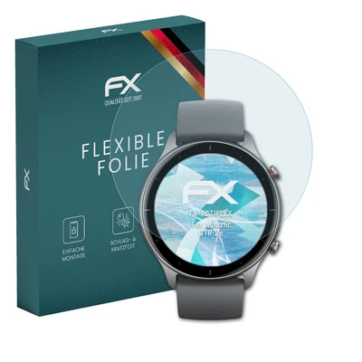 AtFoliX 3x Film for Amazfit GTR 2e Protective Clear & Flexible Screen Protector - Image 1 of 4