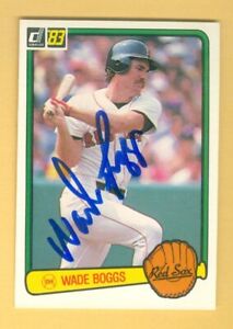 1983 Donruss #586 Wade Boggs ROOKIE Autographed
