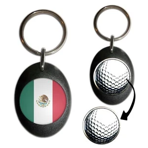 Schlüsselanhänger Mexiko Flagge Golfball Markierung (43 mm x 33 mm) - Bild 1 von 12