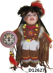 "Kinnex Collection indianische Porzellanpuppe ""Nanuq"" 12" - Bild 1 von 7