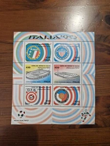 Collezione completa francobolli stamps ITALIA 90 - stadi e squadre partecipanti - Foto 1 di 6