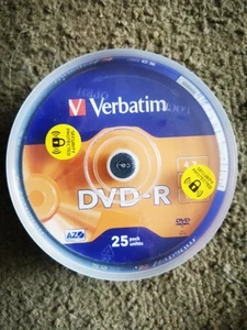 VERBATIM 43522 DVD-R AZO 4.7GB 16X Matt Silver Surface 25 Pack - Picture 1 of 1