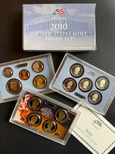 2010 S United States Mint Proof Set 14 Coin w/ Box + COA Coin Collector  - Picture 1 of 5