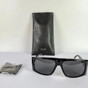 Celine Paris CL40089I 01A schwarze Sonnenbrille 63-17-135 Übergröße 100 % authentisch - Bild 1 von 11