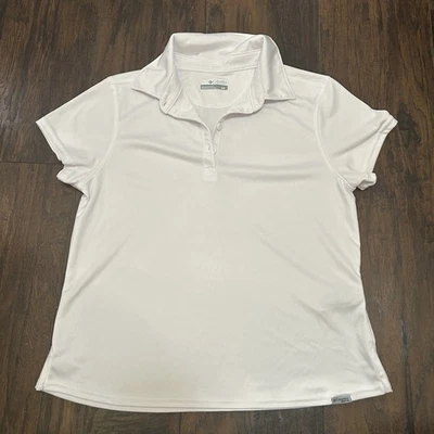 Camiseta PFG Columbia Mujer Marea Omni-Mecha Omni-Sombra Manga Corta Polo Blanco Pequeño Foto 1 de 4