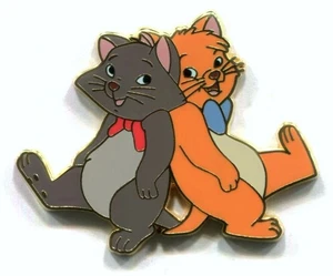 Disney Pins Aristocats Berlioz & Toulouse Dancing Rare Booster Pin Disney Cats - Picture 1 of 1