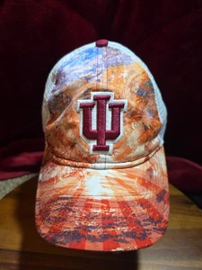 RARO Cappello Berretto Indiana University IU Hoosiers THE Game Art Sunrise Mesh  - Foto 1 di 11