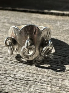 Sami Karasjok  Sterling Silver ring Norway Norwegian vtg estate 2450 - Picture 1 of 8