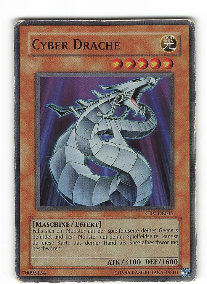 Yugioh CYBER DRACHE , crv-de015 Super Rare deutsch Played  - Bild 1 von 2