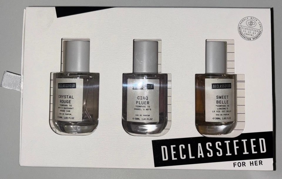 Juego de regalo de perfume para mujer DECLASIFICADO - Crystal Rouge, Cinq Fleur, Sweet Belle  Foto 1 de 2