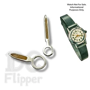 Timex Watch Hands 1950s #23 Fits LCRSL Sportster Radiolite Silver US Time  Read - Picture 1 of 1