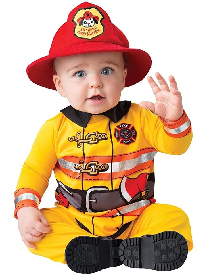 Disfraz de bombero intrépido infantil 6-12 meses Foto 1 de 1