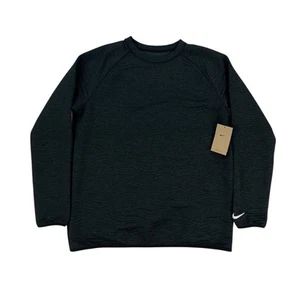 NEW Nike Tour Dri-Fit Quilted Golf Sweater Crew Black Mens Size L FD5835-010 - Picture 1 of 8
