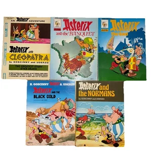 Asterix Collection 5 Books Comics Rene Goscinny Uderzo Paperback Darguard - Picture 1 of 2