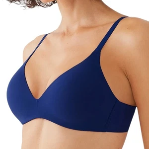 Wacoal 856339 Comfort First Wire Free T-Shirt Royal Seamless Navy Blue Bra 34DD - Picture 1 of 7