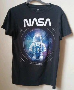 NASA Men's Large Black tee Big Bang Space t-shirt L Astronaut Collectible Aero - Picture 1 of 8