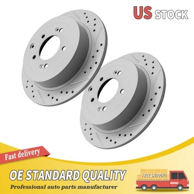 Rotores de freno traseros perforados para Hyundai Tucson Kia Sportage 2016 2017 2018-2021 Foto 1 de 4