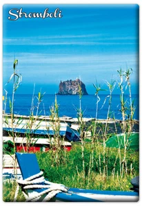 MAGNETE RETTANGOLARE CALAMITA FRIGO SICILIA ISOLA MARE STROMBOLI ISOLE EOLIE - Foto 1 di 1
