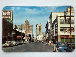 Postcard Street View San Francisco Street Looking East El Paso Texas H342 - Bild 1 von 2