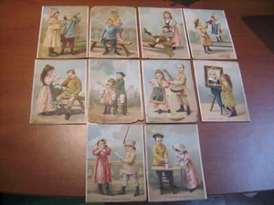 Lot de 10 chromos série enfantine "Moka Leroux" 9 cm X 12 cm - Imagen 1 de 4