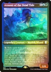 LÁMINA GRABADA Araumi of the Dead Tide - 587 - Poco común - Commander Legends CMR Magic The Gathering - Imagen 1 de 1