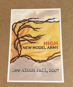 New Model Army - High RARE Promo Double Sided Collectible Card '07 - Bild 1 von 2