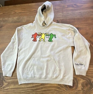 Figuras con capucha para hombre Ripple Junction Keith Haring arte pop beige talla L - Imagen 1 de 9