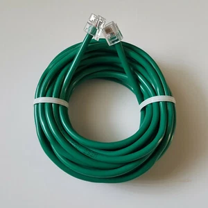 RJ11 RJ12 CAT5e Green DSL Telephone Data Cable for Centurylink, AT$T, Frontier,  - Picture 1 of 8