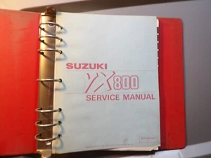 SUZUKI YX800 1990 FACTORY GENUINE SERVICE OWNERS MANUAL & BINDER 99500-38010-03E - Picture 1 of 3