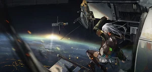 Anime girls art science fiction space CCG Gaming Mat Desk - Picture 1 of 1