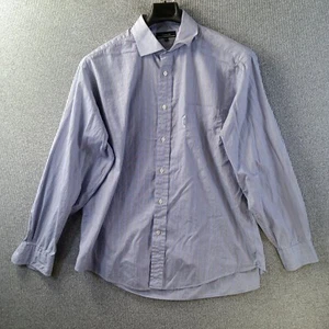 Facconable Shirt Mens Extra Large Lavender Striped Button Down Shirt Long Sleeve - Picture 1 of 15