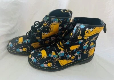 Botas Doc Martens Hora de Aventuras Finn Jake Dibujos Animados Unisex Talla US M 11 L 12 EU45 Foto 1 de 3