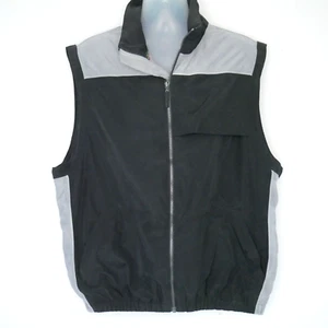 Sunice 4474 Golf Vest Men's Size XL Two Tone Black and Gray Windbreaker Cool - Picture 1 of 6