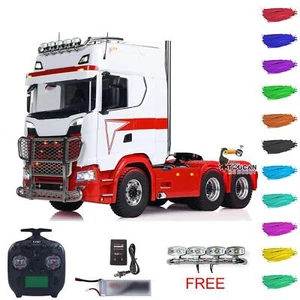 6x6 Metal Chassis 1/14 RC Remote Control Tractor Truck Model RTR w/ ST8 Radio - Picture 1 of 24