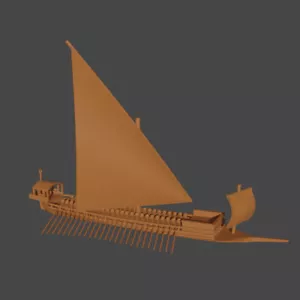1/700th Ottoman Galley (Lepanto) (Turner Miniatures) - Bild 1 von 1