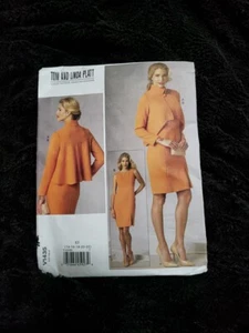 Vestido y chaqueta Vogue V1435 Tom & Linda Platt mujer talla 14 16 18 20 22 SIN CORTAR - Imagen 1 de 10